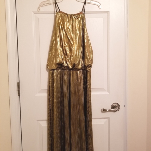 Addison Evenings Dress Metallic Gold - Picture 4 of 7